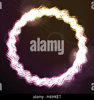 Résumé brillant design lignes rondes. Vector background Illustration de Vecteur