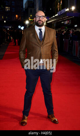 Tom Davis participant à la 60e soirée de clôture London Film Festival de projection de gala feu libre à Odéon Leicester Square, Londres. Banque D'Images