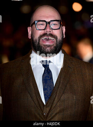 Tom Davis participant à la 60e soirée de clôture London Film Festival de projection de gala feu libre à Odéon Leicester Square, Londres. ASSOCIATION DE PRESSE Photo. Photo Date : Dimanche 16 Octobre, 2016. Crédit photo doit se lire : Ian West/PA Wire. Banque D'Images