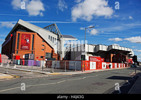 Les clubs de football de Liverpool nouveau peuplement principal en voie d'achèvement Banque D'Images