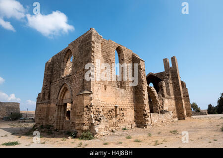 Ruines de St Mary de l'église des Carmélites situé dans le nord ouest de la ville de Famagouste à Chypre. Banque D'Images