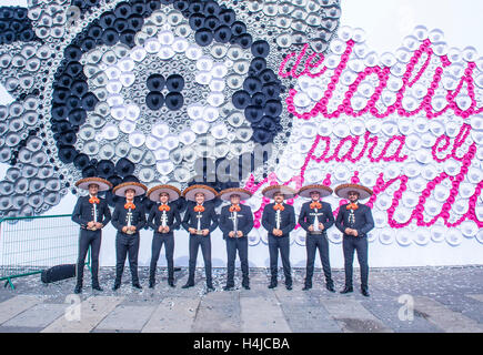 Danseurs de participer à la 23e International Mariachi Charros & festival à Guadalajara, Mexique Banque D'Images