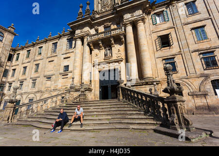 Monastère de San Martin Pinario, Santiago de Compostela, province de La Corogne, Galice, Espagne Banque D'Images