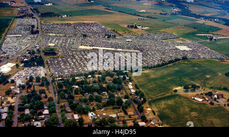 Vues aériennes de central Pennsylvania Manheim auto auction, plus grande voiture ventes aux enchères. Banque D'Images
