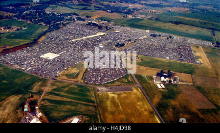 Vues aériennes de central Pennsylvania Manheim auto auction, plus grande voiture ventes aux enchères. Banque D'Images