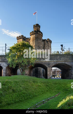 Le Château, Newcastle est une fortification médiévale à Newcastle Upon Tyne, Angleterre, construite sur le site de la forteresse qui a donné Banque D'Images