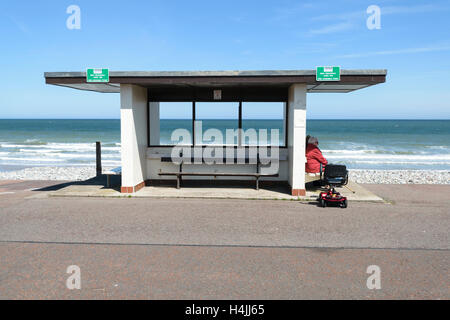 Llandudno, promenade sur la côte nord du Pays de Galles Banque D'Images