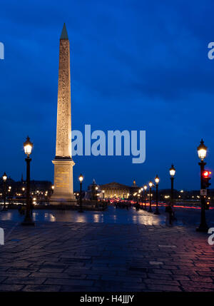 Obélisque de la Place de la Concorde, Paris, France, Europe Banque D'Images