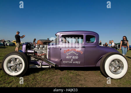 Kustom Kulture 2010, hot rods, voitures personnalisées, voitures anciennes et choppers, à l'aéroport à Bottrop-Kirchhellen Schwarze Heide Banque D'Images