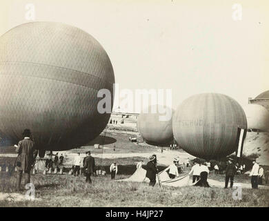 La troisième Gordon Bennett balloon race, Anonyme, 1908 Banque D'Images