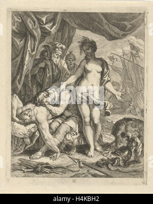 Achilles pleure la mort de Patrocle, J. Alexander Janssens, Victor Honoré Janssens, ch. 1700 Banque D'Images