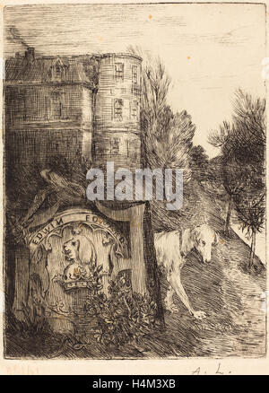 Alphonse Legros, Ex-Libris Edwin Edwards, Français, 1837 - 1911, etching Banque D'Images