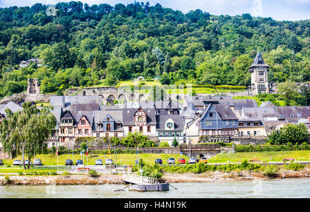 Oberwesel, Rhénanie-Palatinat, Allemagne Banque D'Images