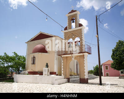 L'église orthodoxe Saint Kyriaki, les xanthates Corfu Grèce Banque D'Images