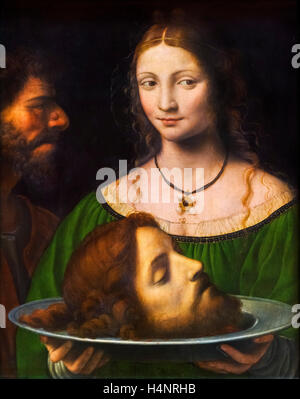 Salome avec le chef de Jean-Baptiste par Bernardino Luini (c.1480-1532), c.1525-1530 Banque D'Images