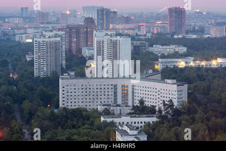 Et social de type soviétique, les bâtiments résidentiels, vue d'en haut Banque D'Images