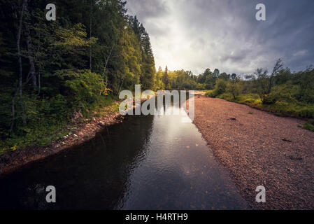 Parc naturel de Ruchi Oleni (région de Sverdlovsk) Banque D'Images