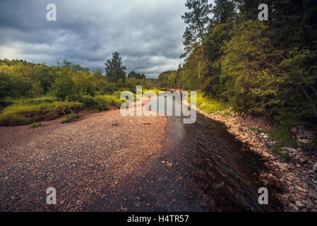 Parc naturel de Ruchi Oleni (région de Sverdlovsk) Banque D'Images