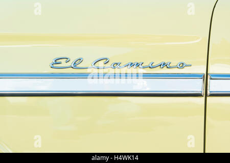 1959 Chevrolet El Camino. Chevy. Voiture américaine classique. Abstract Banque D'Images
