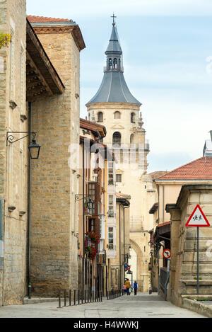 VITORIA-GASTEIZ, ESPAGNE - 16 octobre 2016 : vue sur Cathédrale de Santa Maria de Vitoria. Vitoria-Gasteiz, Espagne Banque D'Images