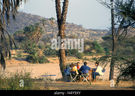 La rivière ewaso ngiro, samburu game reserve, Kenya Banque D'Images