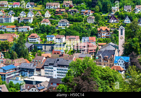 Vue de la ville de Triberg im Schwarzwald - Allemagne, Bade-Wurtemberg Banque D'Images