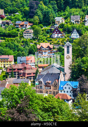 Vue de la ville de Triberg im Schwarzwald - Allemagne, Bade-Wurtemberg Banque D'Images