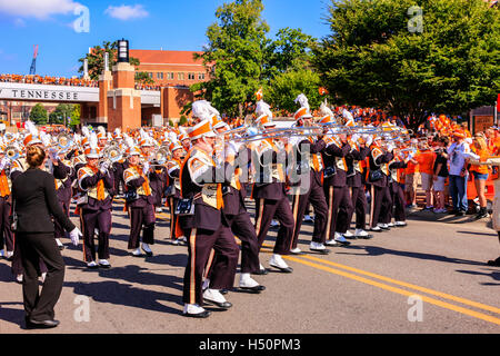 La fierté de la Southland Fanfare, nom officiel de l'Université du Tennessee à Knoxville TN bande Banque D'Images