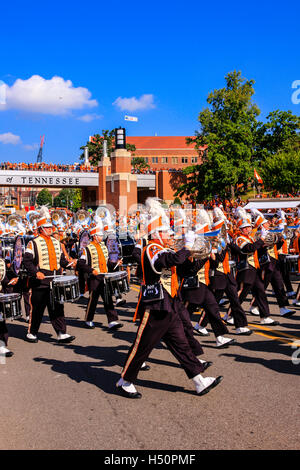 La fierté de la Southland Fanfare, nom officiel de l'Université du Tennessee à Knoxville TN bande Banque D'Images