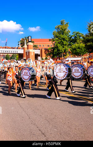 La fierté de la Southland Fanfare, nom officiel de l'Université du Tennessee à Knoxville TN bande Banque D'Images