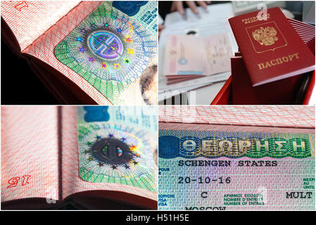 Formulaire de demande de passeport Banque D'Images