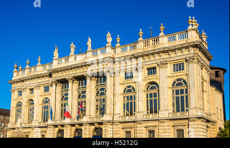 Façade du Palazzo Madama à Turin - Italie Banque D'Images