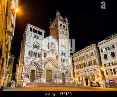 Gênes Cathédrale de Saint Laurent - Italie Banque D'Images