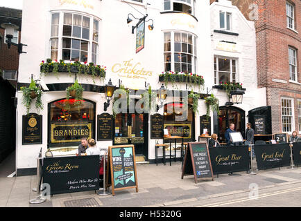 Le Cricketers pub, les ruelles, Brighton, Sussex, UK Banque D'Images