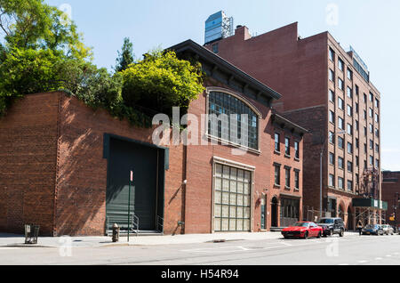 Converti entrepôt industriel bâtiments dans Greenwich Village, New York Banque D'Images