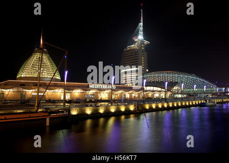 Centre des sciences Klimahaus, Sail City, Mediterraneo, Vieux Port, quartier Havenwelten, Bremerhaven, Basse-Saxe Banque D'Images