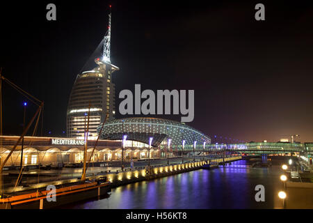 Centre des sciences Klimahaus, Sail City, Mediterraneo, Vieux Port, quartier Havenwelten, Bremerhaven, Basse-Saxe Banque D'Images