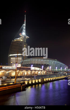 Centre des sciences Klimahaus, Sail City, Mediterraneo, Vieux Port, quartier Havenwelten, Bremerhaven, Basse-Saxe Banque D'Images