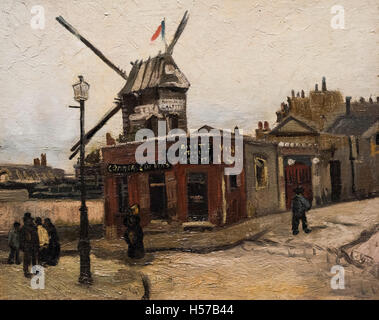 Vincent van Gogh (1853-1890), le Moulin de la Galette auf dem Montmartre à Paris, 1886. Banque D'Images