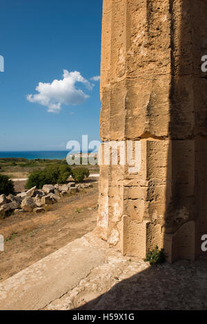 Temple de Selinunte Sicile Italie ancienne ville grecque située sur la côte sud-ouest de la Sicile Banque D'Images