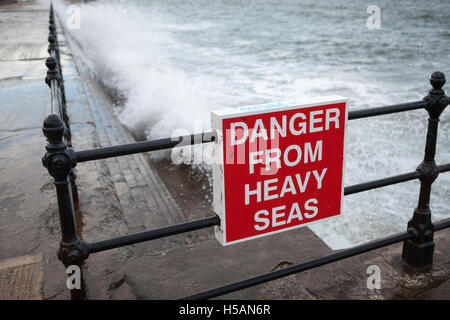 Danger de grosse mer Banque D'Images