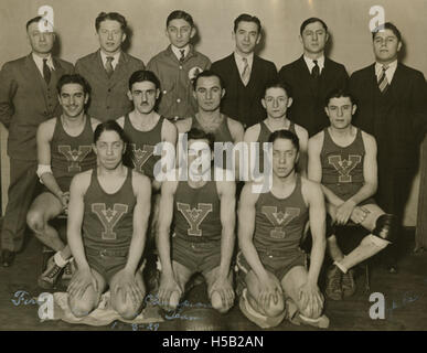 L'équipe de basket-ball, Y.M.H.A. 8 novembre 1929, Pittsburgh, PA Banque D'Images