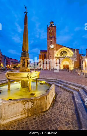 Cathédrale Saint-Etienne, Toulouse, France Banque D'Images