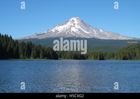 Mount Hood de Trillium Lake, Oregon, USA Banque D'Images