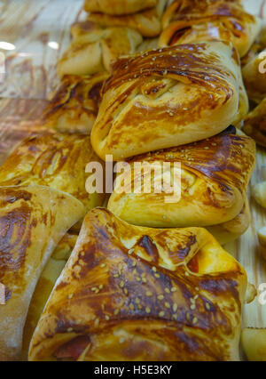 L'Espagnol Empanadas à vendre - spécialité typique de l'Espagne Banque D'Images