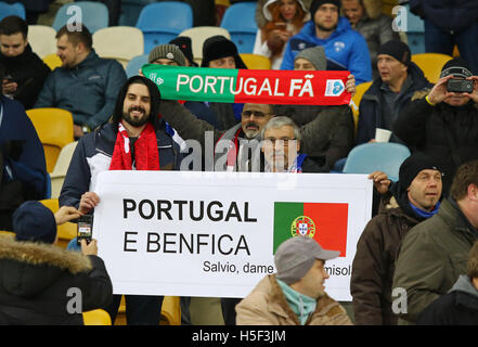 Kiev, Ukraine. 19 octobre, 2016. SL Benfica partisans montrer leur soutien pendant l'UEFA Champions League match contre FC Dynamo Kiev à NSC Olimpiyskyi stadium à Kiev, Ukraine. Crédit : Oleksandr Prykhodko/Alamy Live News Banque D'Images