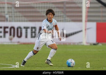 Riffa, Bahreïn. 20 Oct, 2016. Daisuke Sakai (JPN) Football/soccer : AFC U-19 Championship Bahreïn 2016 match du groupe C entre le Qatar 0-3 Japon à Bahrain National Stadium à Al Manamah, Bahreïn . © AFLO/Alamy Live News Banque D'Images