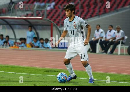 Riffa, Bahreïn. 20 Oct, 2016. Mizuki Ichimaru (JPN) Football/soccer : AFC U-19 Championship Bahreïn 2016 match du groupe C entre le Qatar 0-3 Japon à Bahrain National Stadium à Al Manamah, Bahreïn . © AFLO/Alamy Live News Banque D'Images