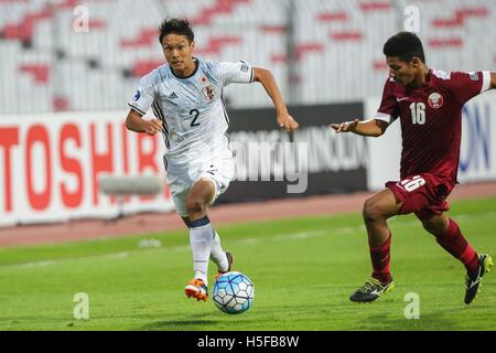 Riffa, Bahreïn. 20 Oct, 2016. Si Fujitani (JPN) Football/soccer : AFC U-19 Championship Bahreïn 2016 match du groupe C entre le Qatar 0-3 Japon à Bahrain National Stadium à Al Manamah, Bahreïn . © AFLO/Alamy Live News Banque D'Images