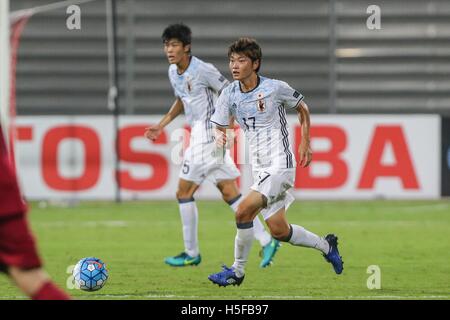 Riffa, Bahreïn. 20 Oct, 2016. Mizuki Ichimaru (JPN) Football/soccer : AFC U-19 Championship Bahreïn 2016 match du groupe C entre le Qatar 0-3 Japon à Bahrain National Stadium à Al Manamah, Bahreïn . © AFLO/Alamy Live News Banque D'Images